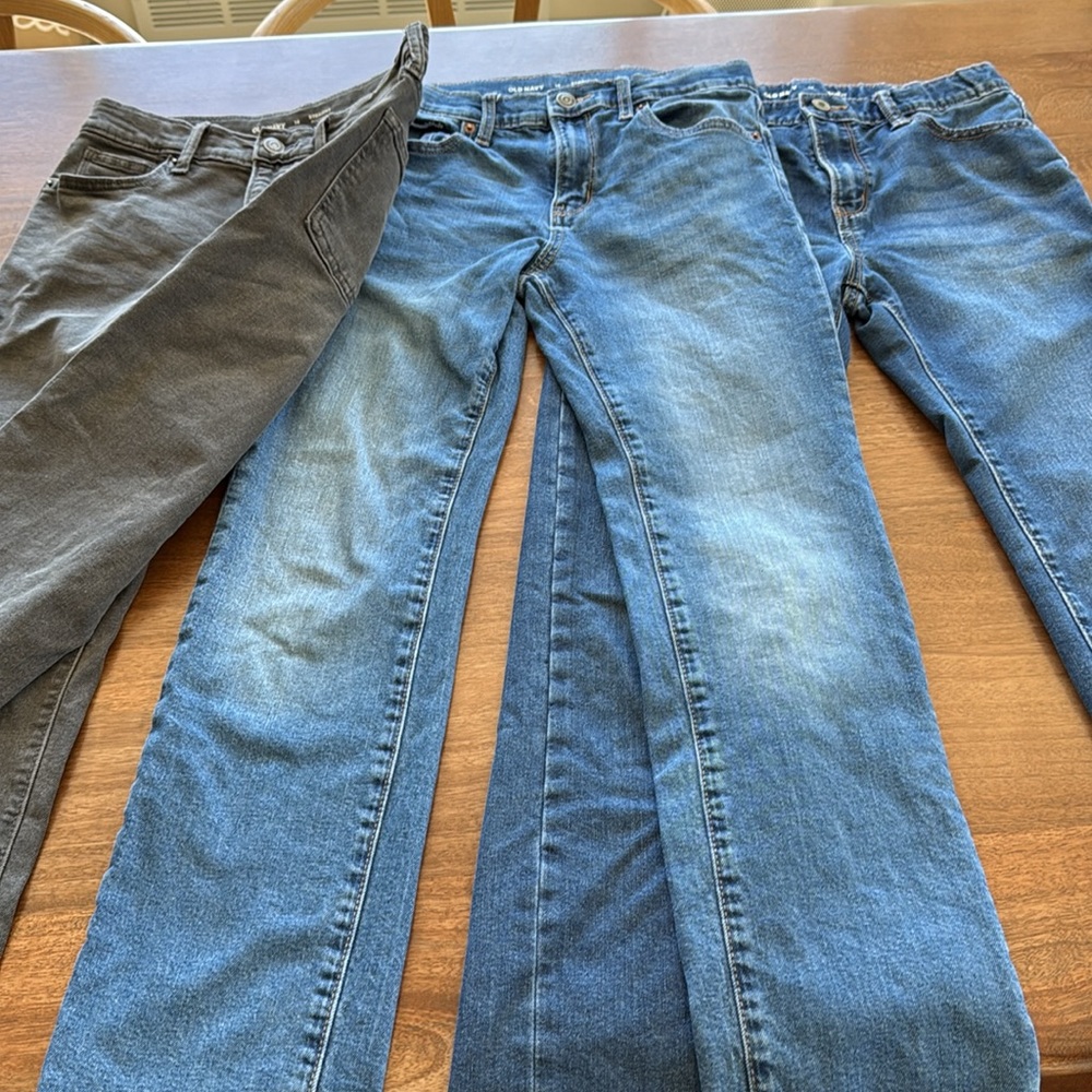 3 pairs Boys Old Navy Straight cut jeans - Picture 2 of 7